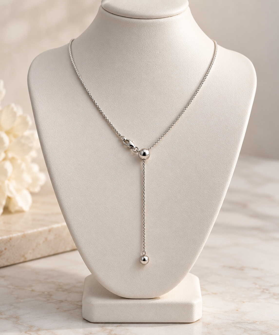 Adjustable 950 Silver Chain