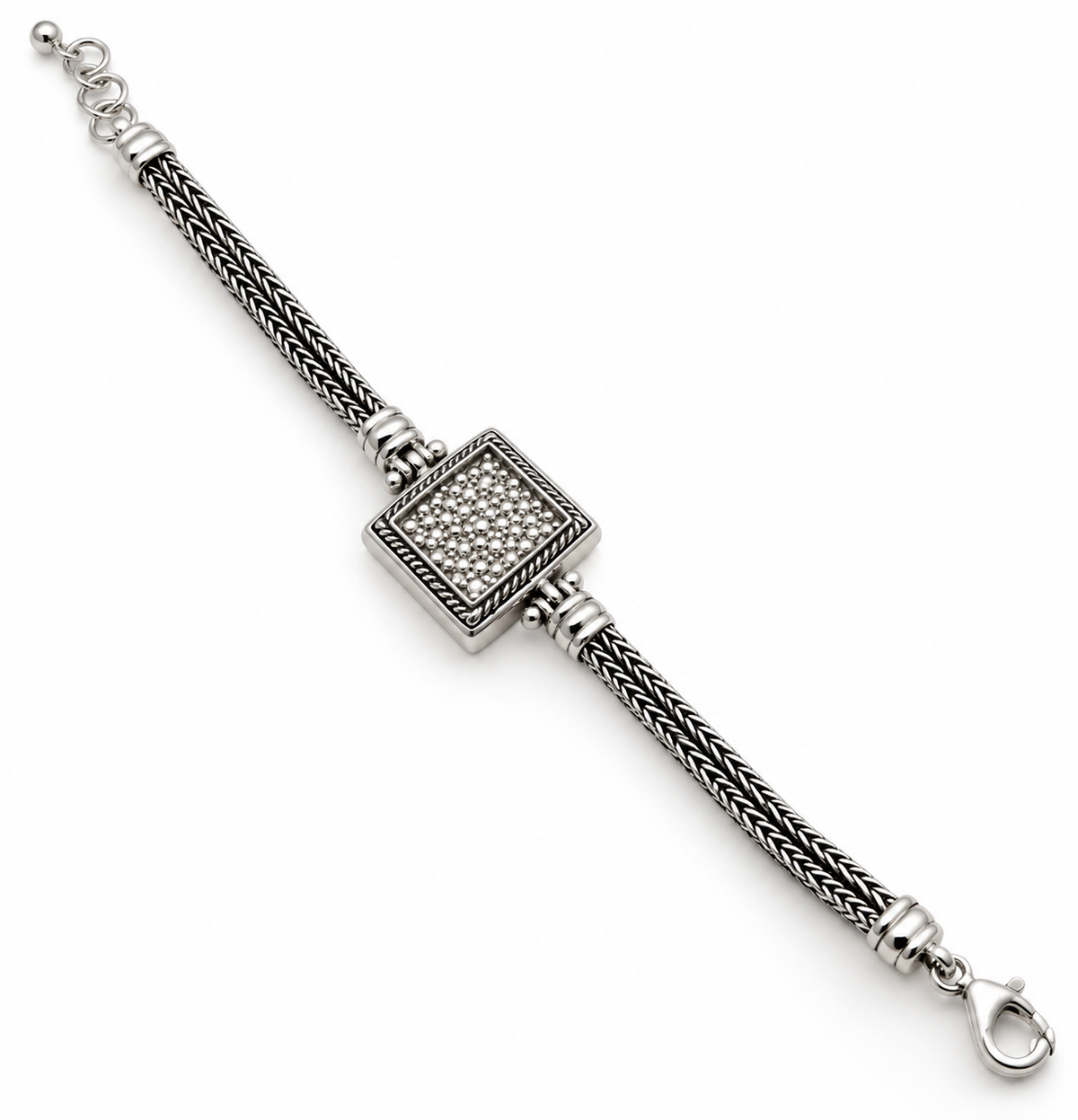 Silver 950 Beaded Center Bracelet