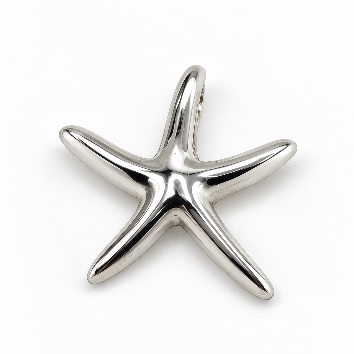 950 Silver Starfish Pendant