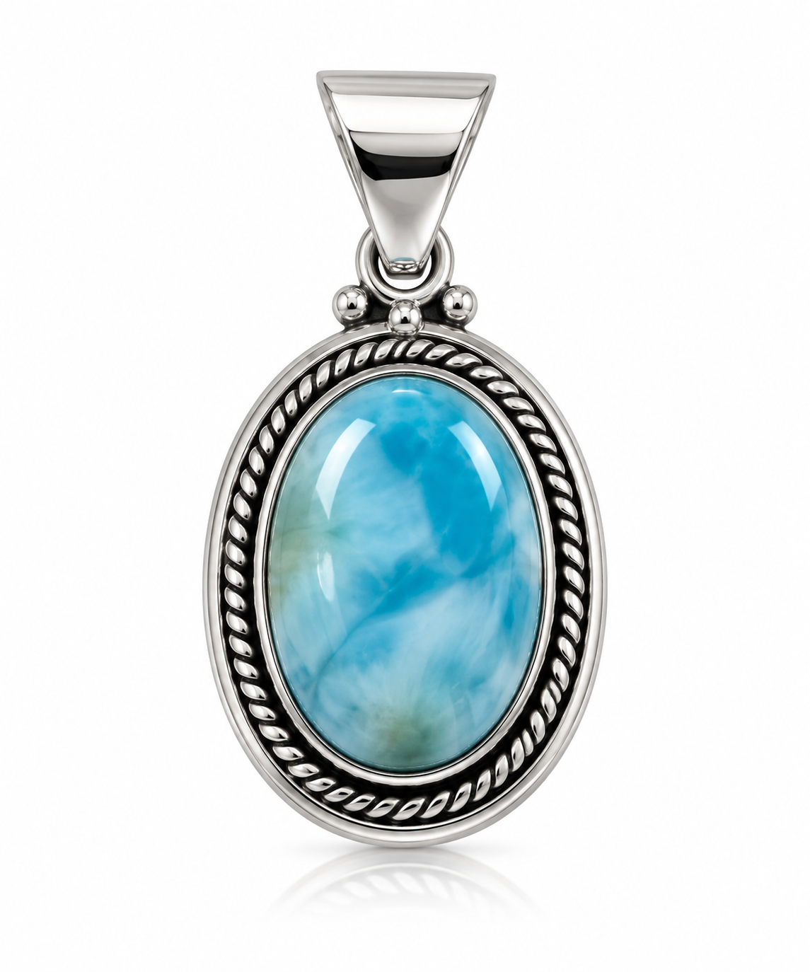 Larimar & Silver 950 Pendant