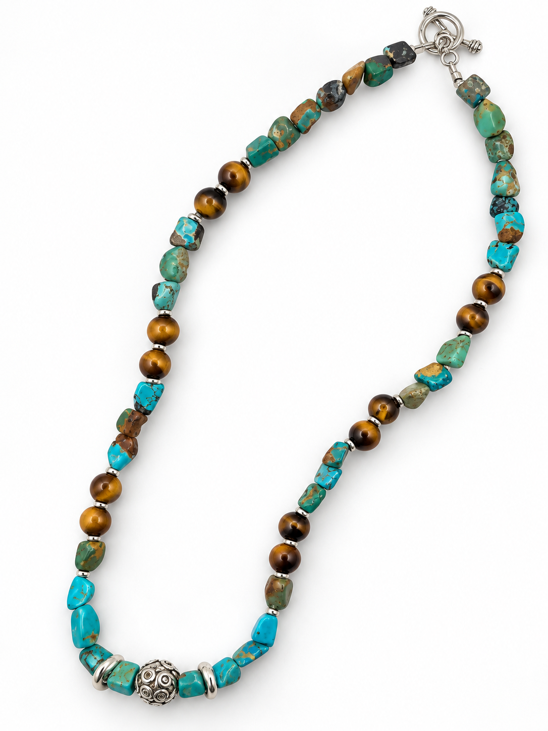 Tiger Eye & Turquoise Necklace