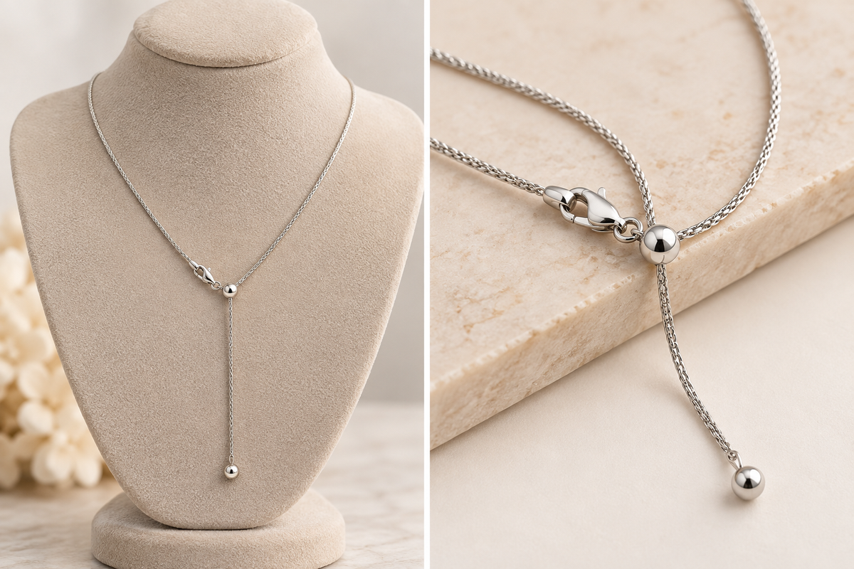 Adjustable 950 Silver Chain